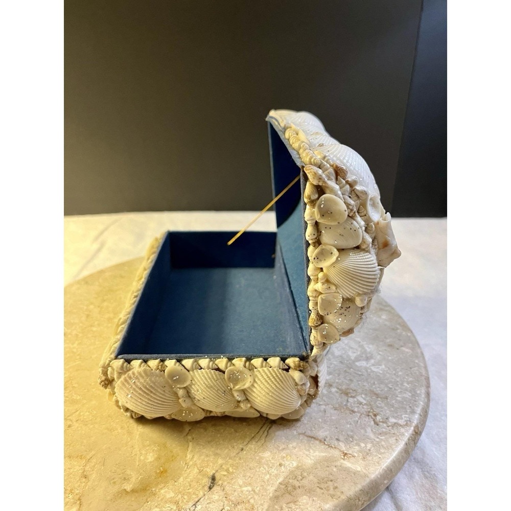 Philippine Seashell Sailor Valentine Jewelry Box Excellent Condition - Picture 4 of 5